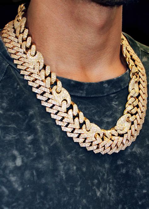 gucci dimaond chain|gucci cuban link chain.